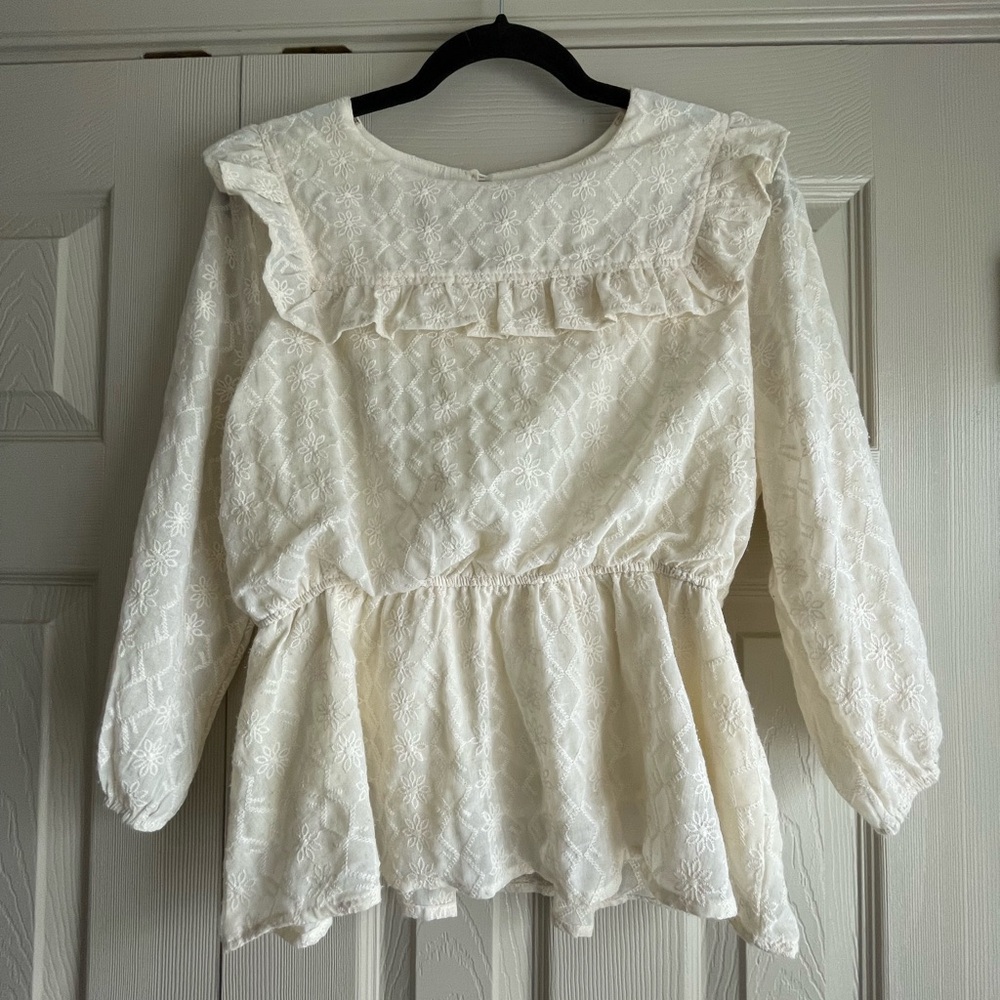 Hayden Cream Embroidered Blouse